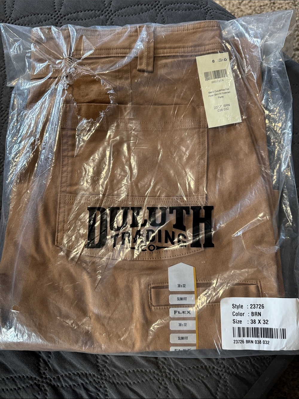 Duluth Trading Co Brown Slim Fit Cargo Pants